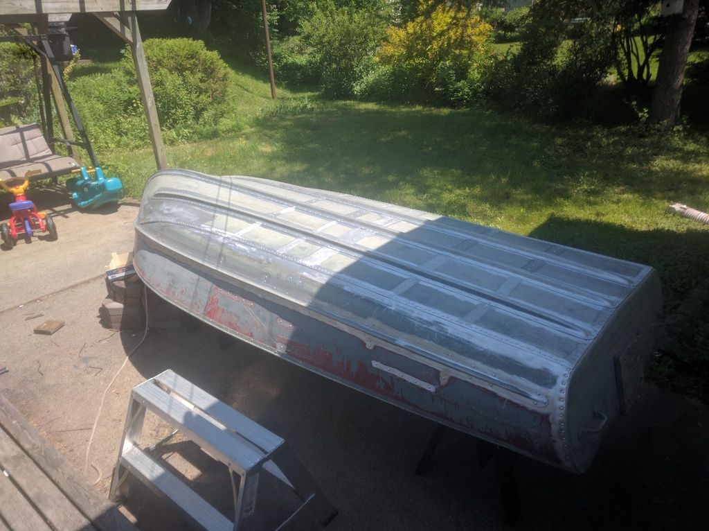 12' Aluminum Boat Project Camo And Fixing With Gluvit Nova Scotia